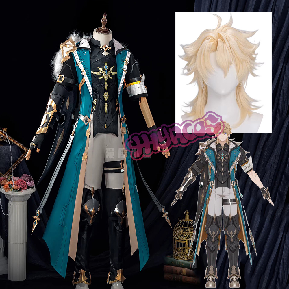 Cosplay Floating Prop - Genshin Impact Varka Cosplay Costume Wig