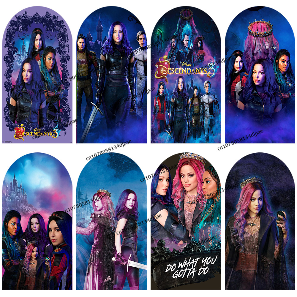 Cosplay Prop Display - Descendants 3 Arch Backdrop Kids Birthday