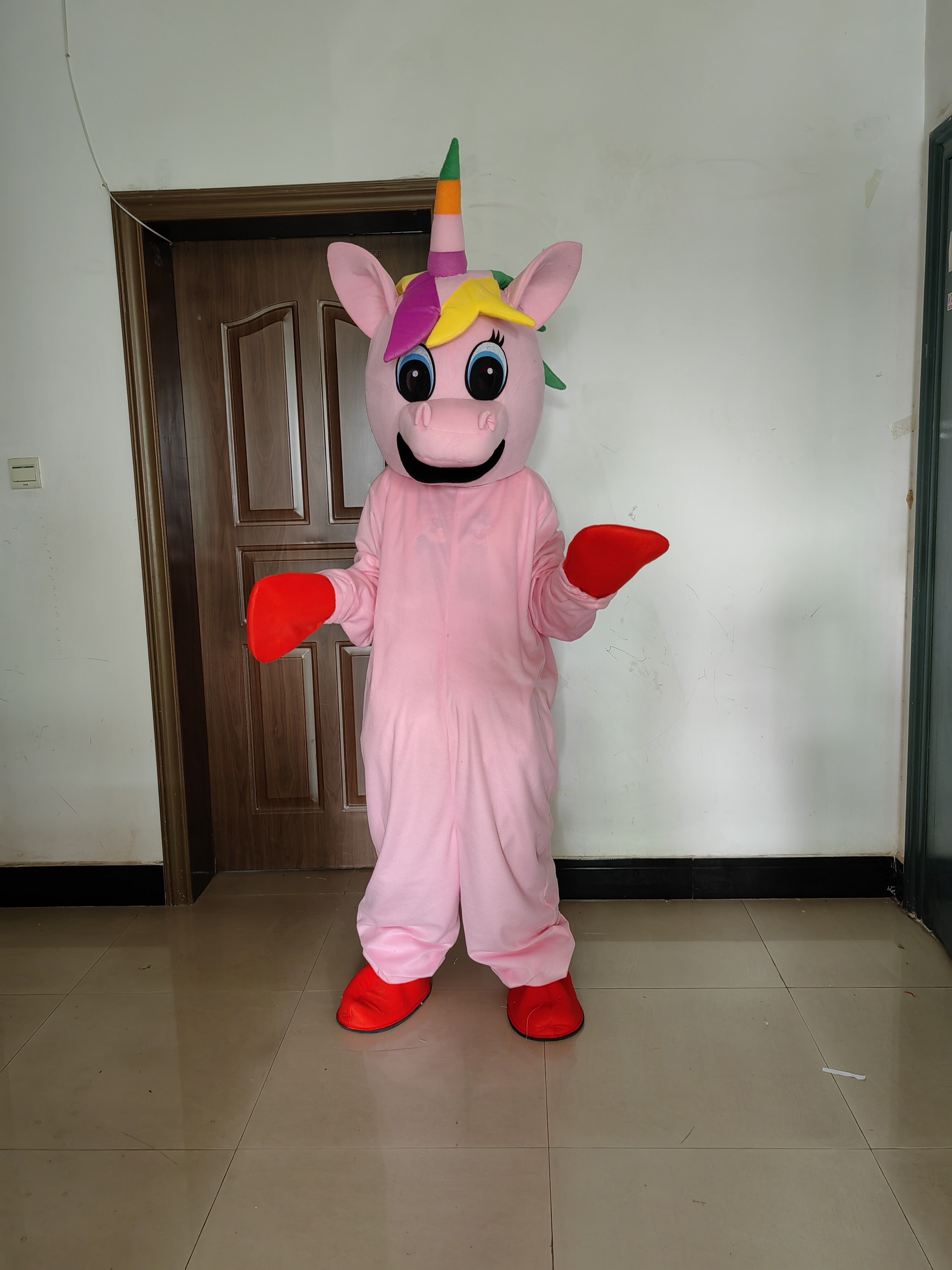 Adult Unicorn Mascot Costume C - Cosplay Prop Business avaliação e preço