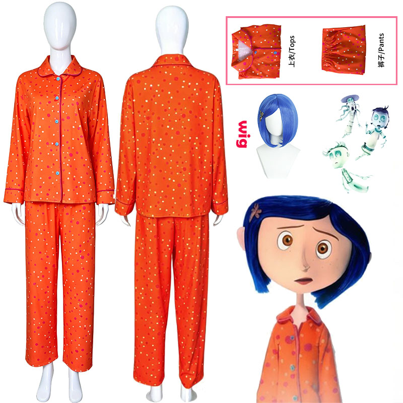 Movie Coraline Cosplay Pajamas - Cosplay Props avaliação e preço