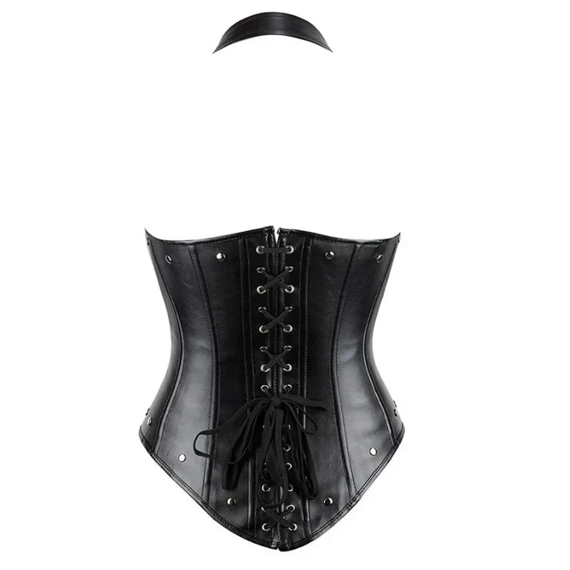 Leather Underbust Corset Tops  - Boning Corset Steel avaliação e preço