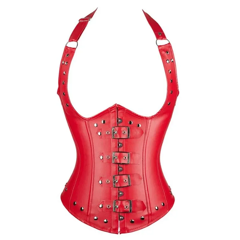 Leather Underbust Corset Tops  - Boning Corset Steel avaliação e preço