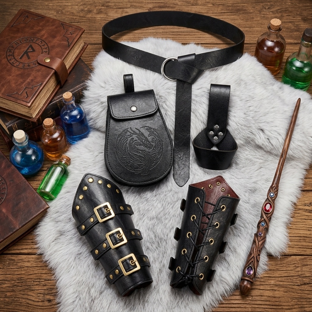 5pcs Renaissance Costume Acces - Cosplay Prop Patterns avaliação e preço