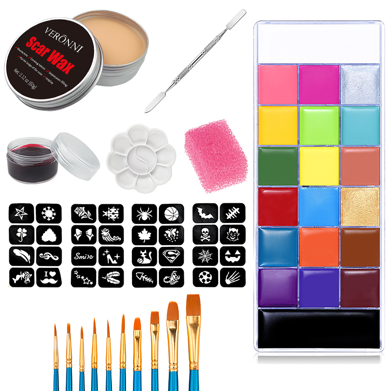 SFX Makeup Kit 20 Colors Face  - Body Paint Sfx avaliação e preço