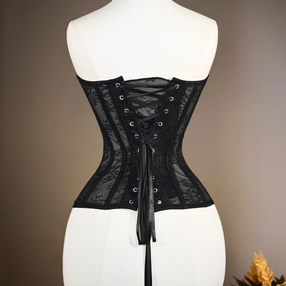 Women Mesh Corset Busiter Over - Boning Corset Steel avaliação e preço