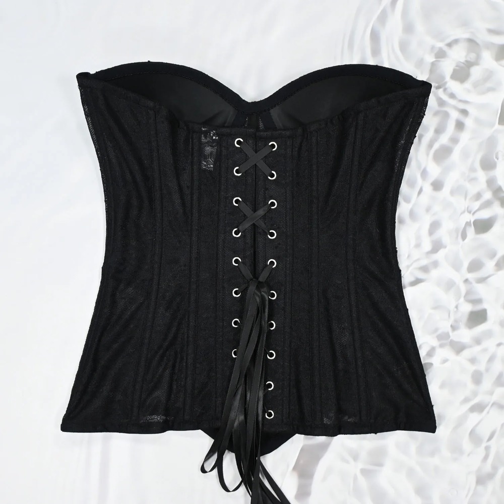 Women Mesh Corset Busiter Over - Boning Corset Steel avaliação e preço