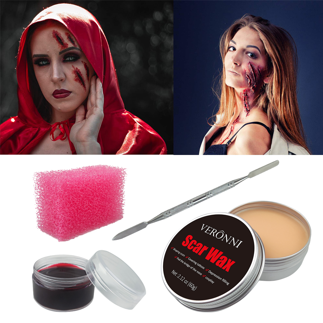 VERONNI SFX Makeup Kit Scars W - Body Paint Sfx avaliação e preço