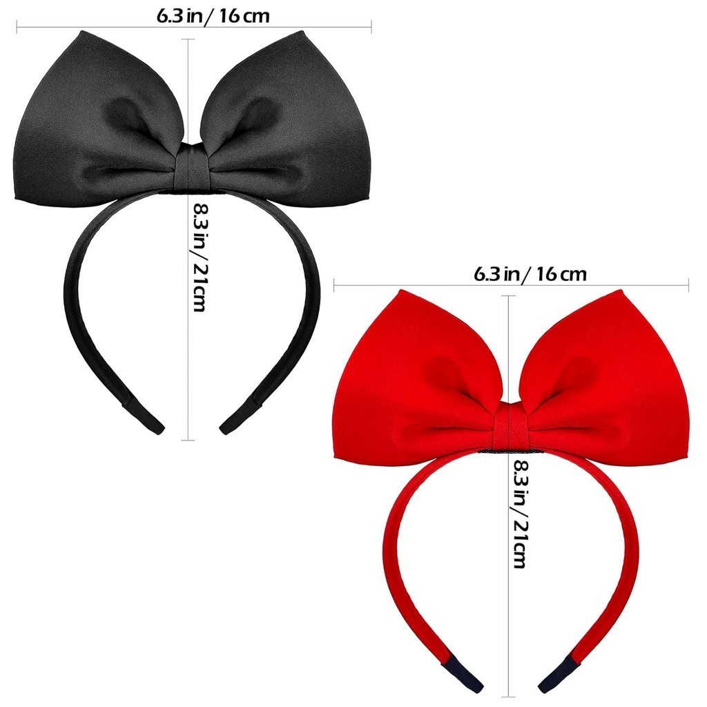 Cute Girls Red Big Bow Headban - Cosplay Floating Prop avaliação e preço
