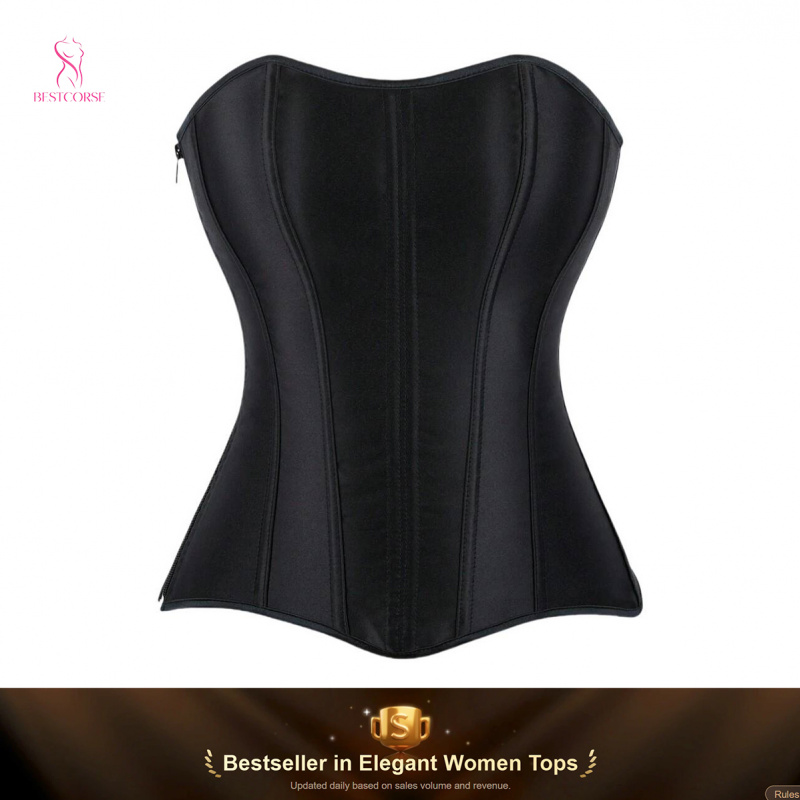 XXS Side Zipper Long Corset To - Boning Corset Steel avaliação e preço