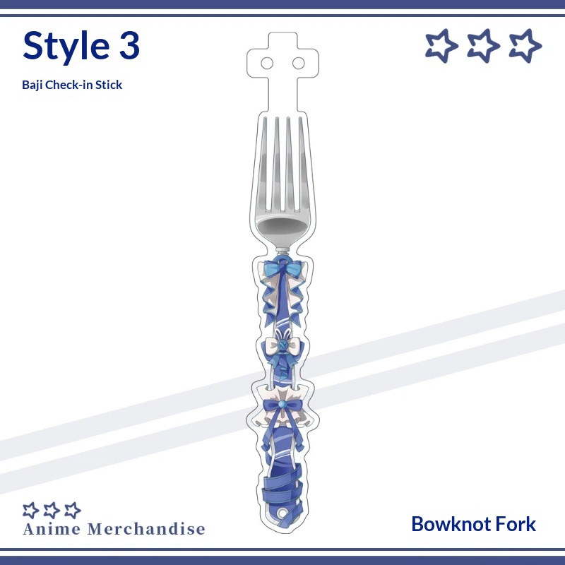 Anime Acrylic Bowknot Fork Sha - Cosplay Prop Display avaliação e preço