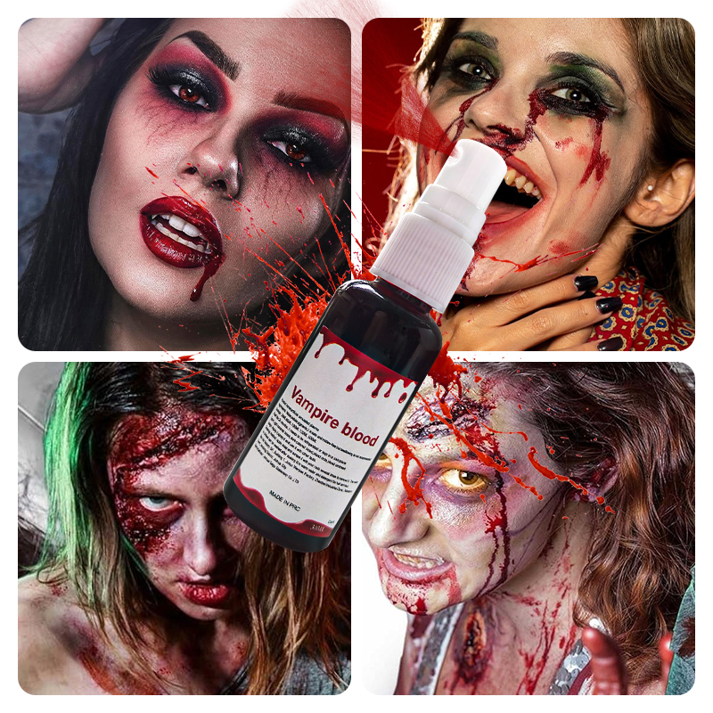 Halloween Fake Blood Makeup Ki - Body Paint Sfx avaliação e preço