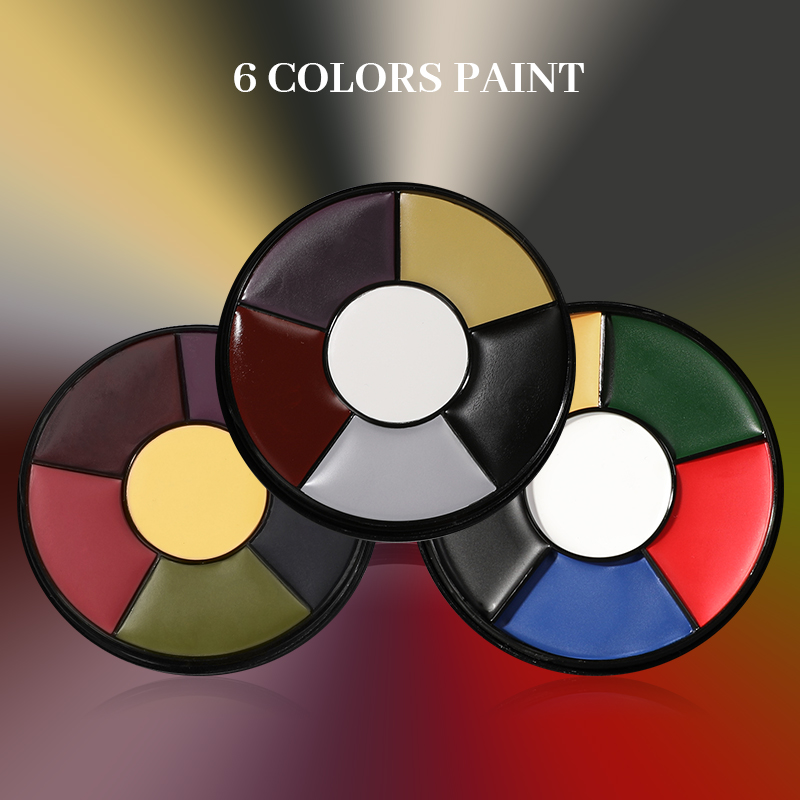 6 Color Oil Face Paint palette - Body Paint Sfx avaliação e preço