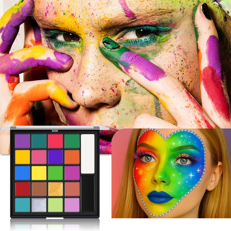 22-Color Face Body Paint Set O - Body Paint Sfx avaliação e preço