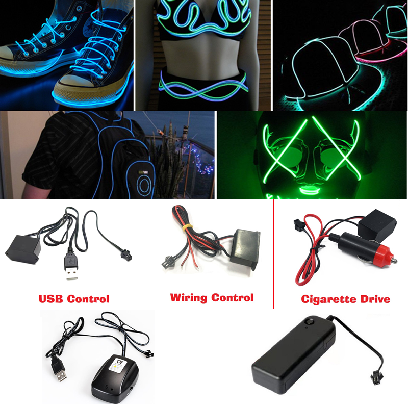 10/5/3M Glow EL Wire Neon Cabl - Led El Wire avaliação e preço