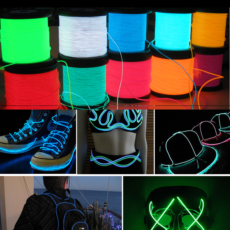 10/5/3M Glow EL Wire Neon Cabl - Led El Wire avaliação e preço