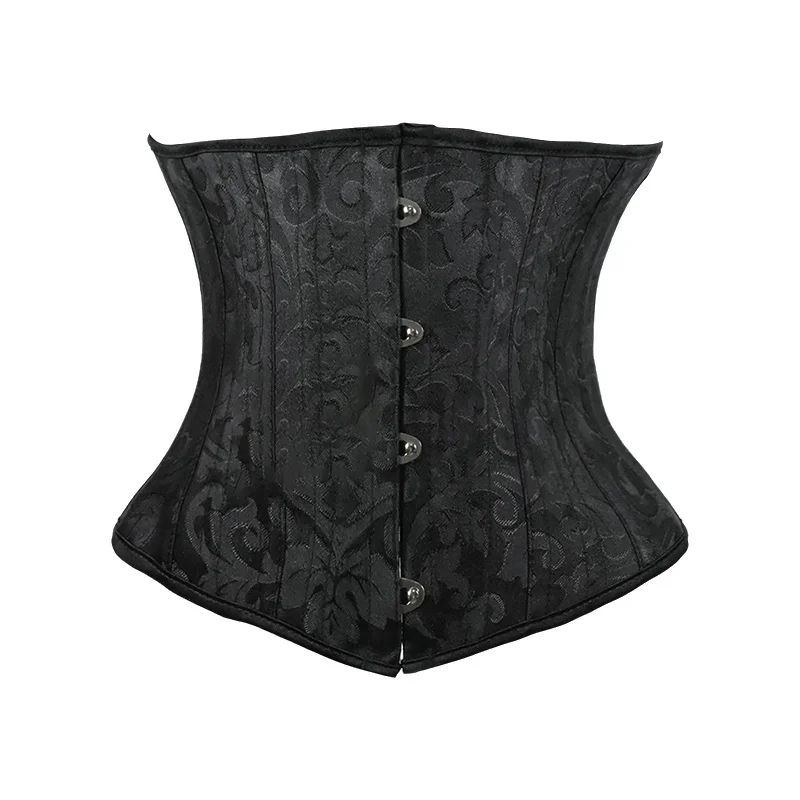 Underbust White Black Corset W - Boning Corset Steel avaliação e preço