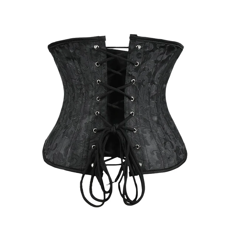Underbust White Black Corset W - Boning Corset Steel avaliação e preço