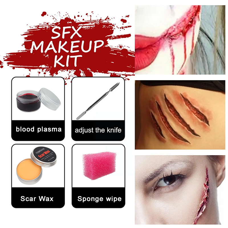 Scars Wax Kit Fake Molding Wou - Body Paint Sfx avaliação e preço