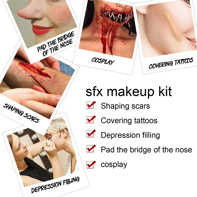Scars Wax Kit Fake Molding Wou - Body Paint Sfx avaliação e preço