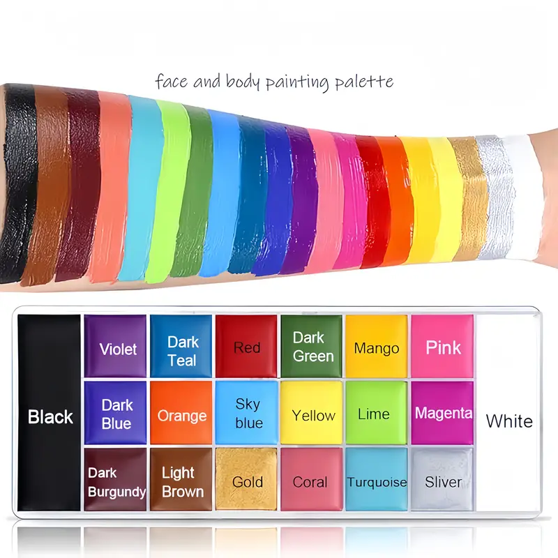 20 Color Face & Body Paint Pal - Body Paint Sfx avaliação e preço