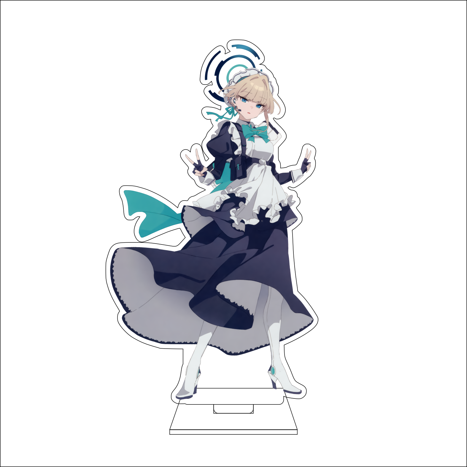 16CM Anime Blue Archive Cospla - Anime Cosplay Prop avaliação e preço