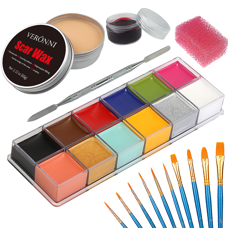 SFX Makeup Kit 12 Color Face B - Body Paint Sfx avaliação e preço