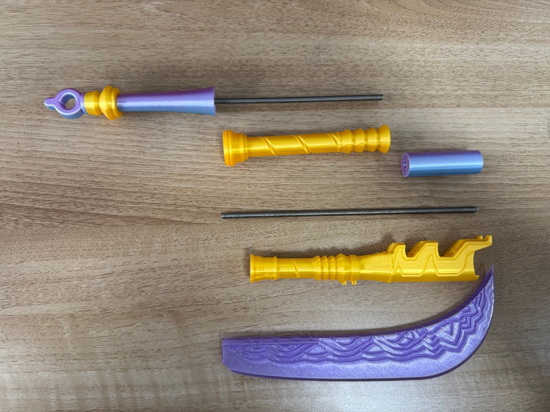Ancient-style Colorful Cartoon - Cosplay Prop 3D Print Settings avaliação e preço