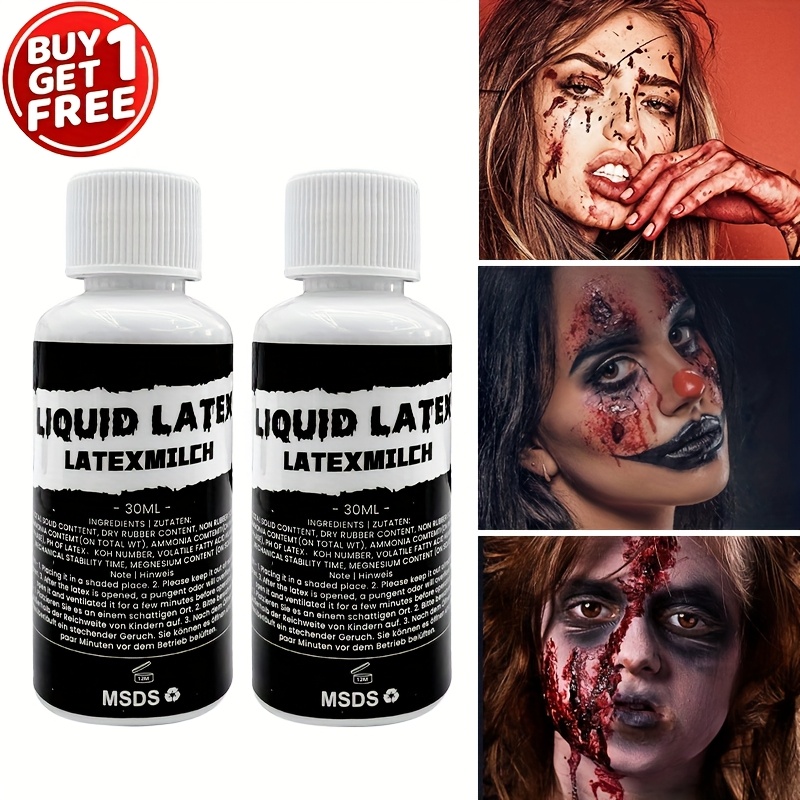 2pcs Liquid Latex Halloween SF - Body Paint Sfx avaliação e preço
