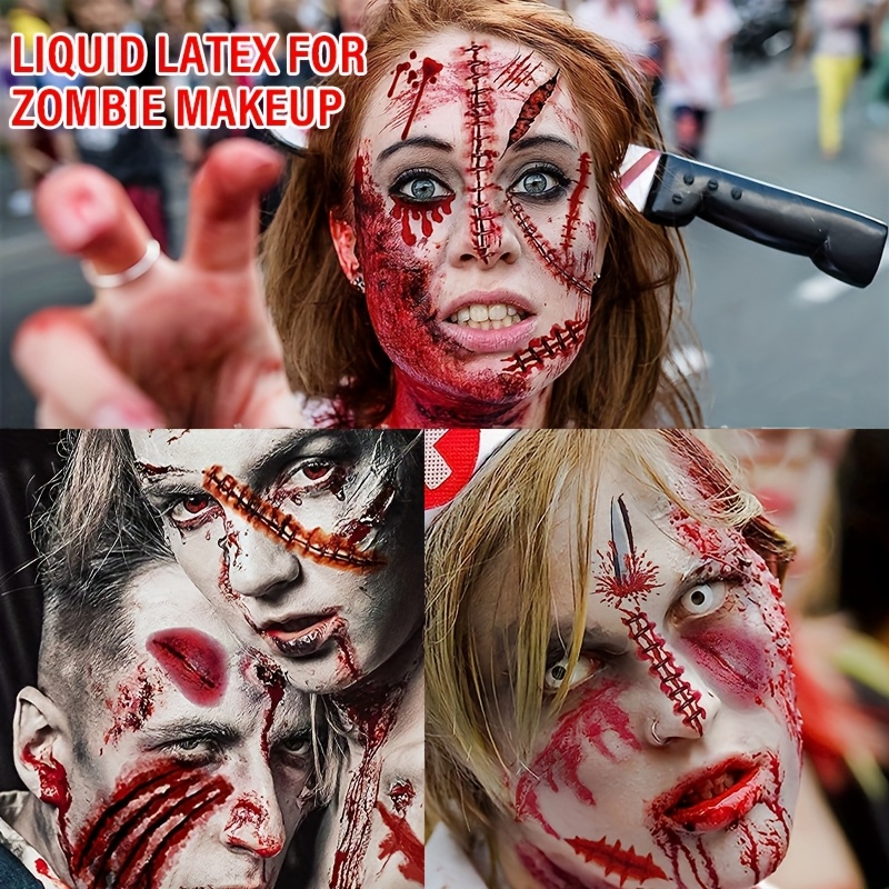 2pcs Liquid Latex Halloween SF - Body Paint Sfx avaliação e preço