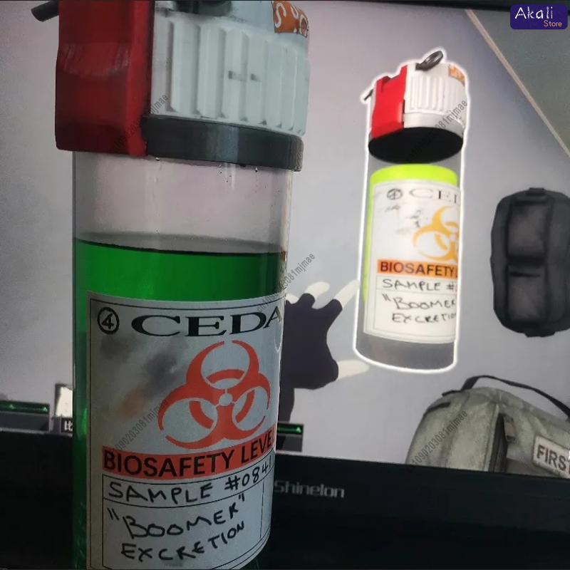 Green Bio Hazard Bottle Prop G - Cosplay Prop Display avaliação e preço
