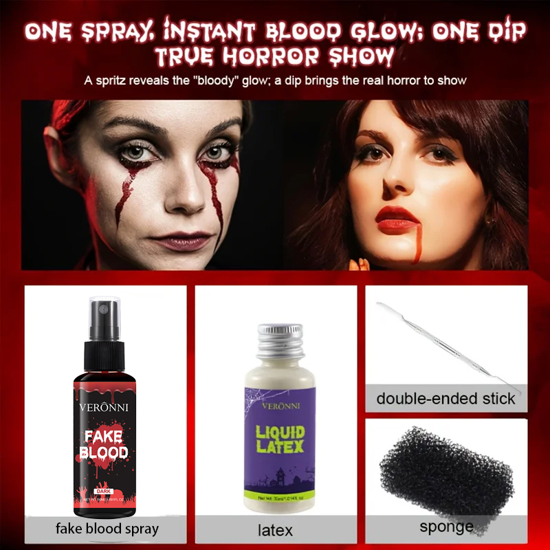 Liquid Latex SFX Makeup Kit wi - Body Paint Sfx avaliação e preço