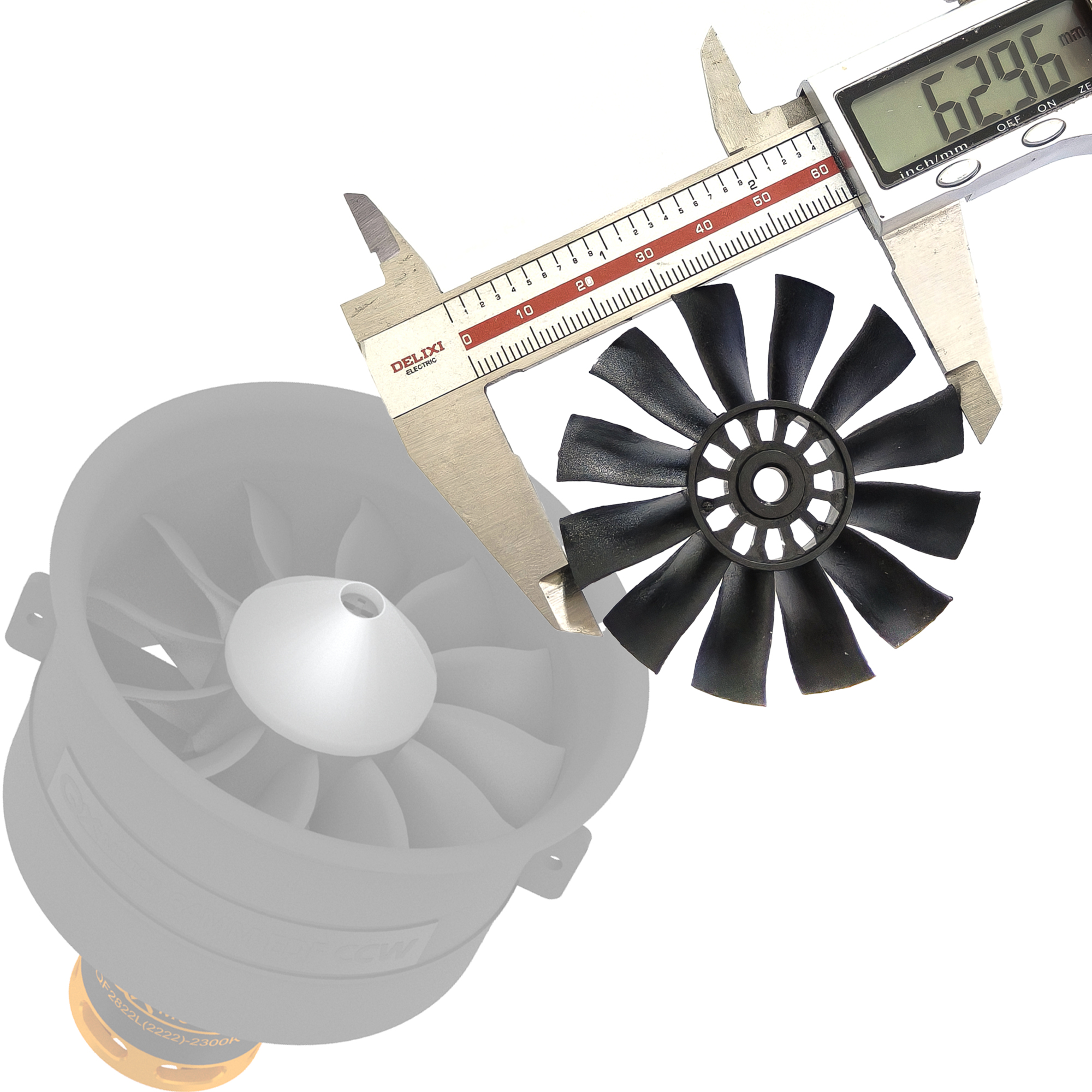 QX-MOTOR 12Blades CW CCW 70mm  - Ekko Cosplay Prop avaliação e preço
