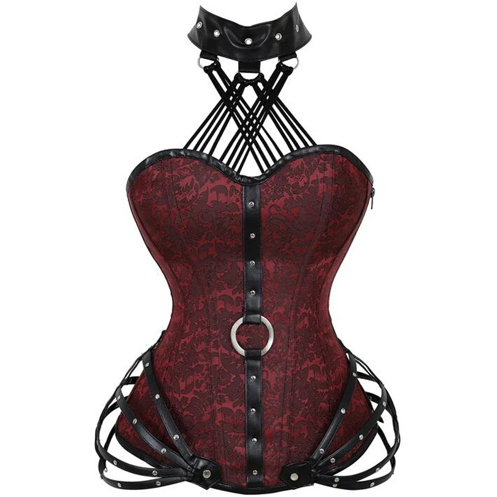 Gothic Steampunk Corset Tops w - Boning Corset Steel avaliação e preço