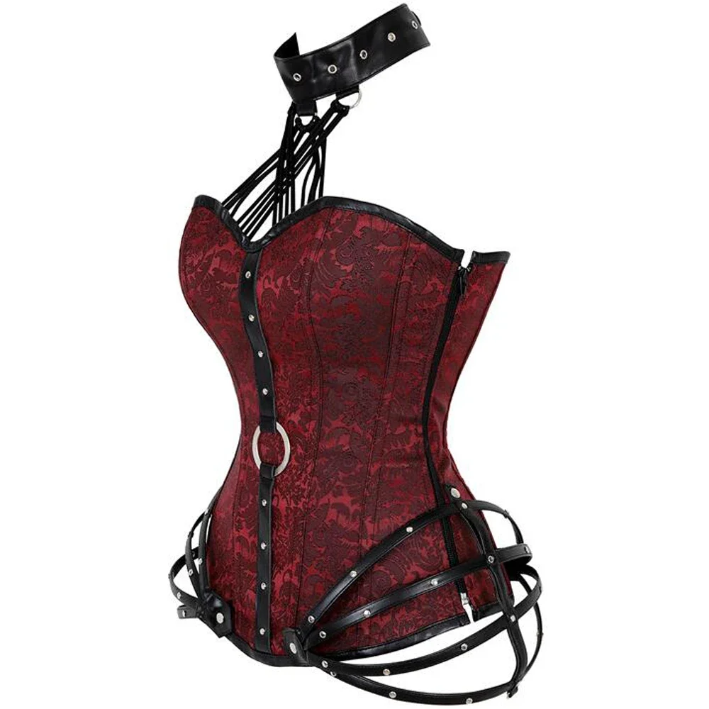 Gothic Steampunk Corset Tops w - Boning Corset Steel avaliação e preço