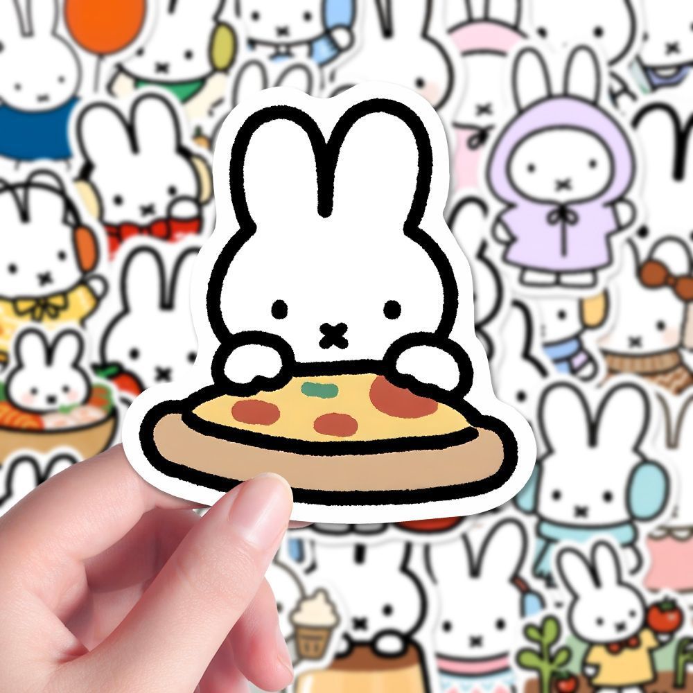 80PCS Kawaii Miffy Cute Sticke - Cosplay Floating Prop avaliação e preço