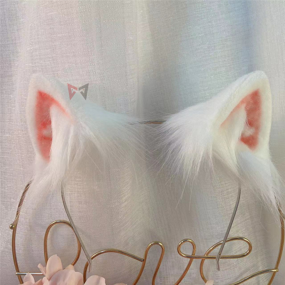 New Handmade Work White Cat Ea - Cosplay Prop Works avaliação e preço