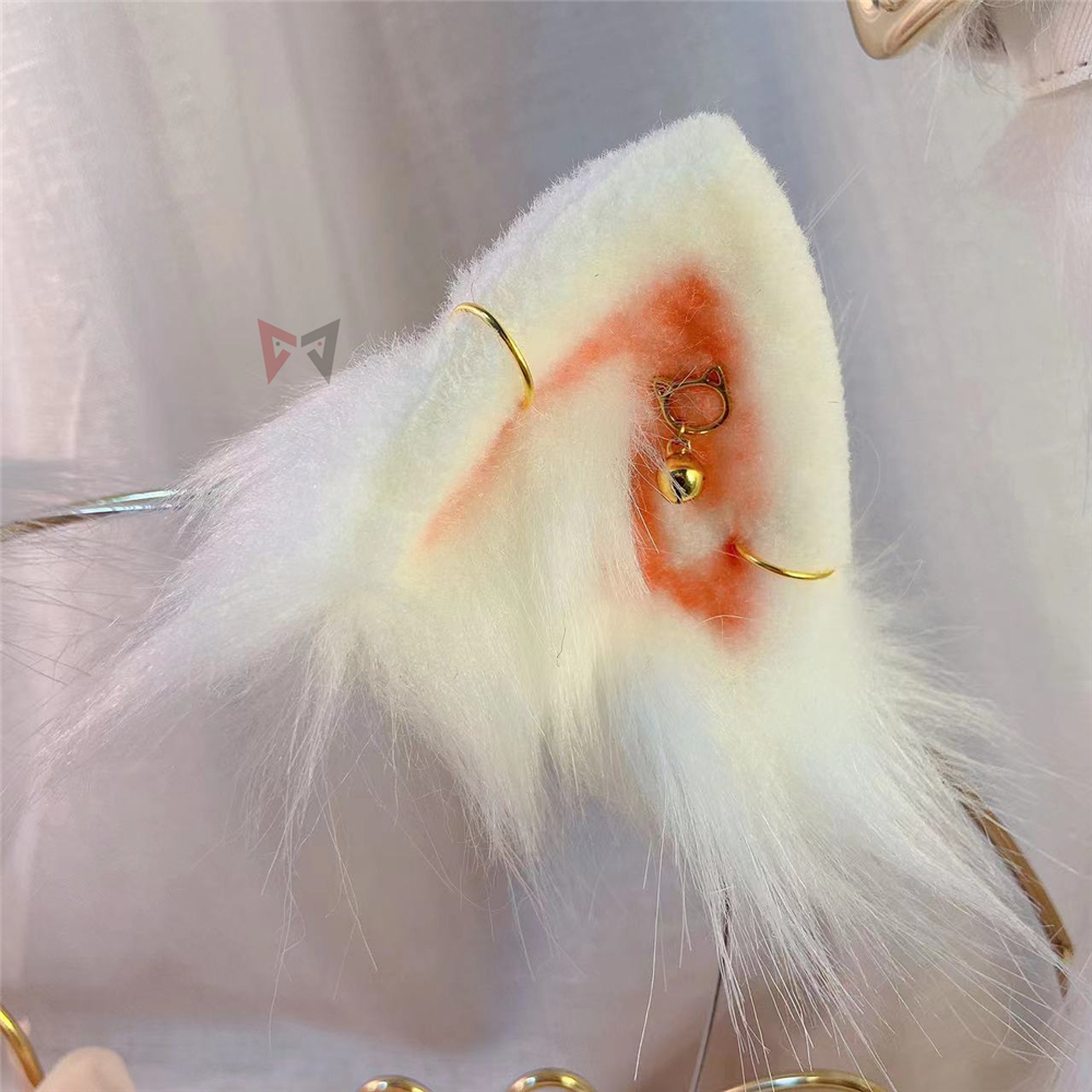 New Handmade Work White Cat Ea - Cosplay Prop Works avaliação e preço