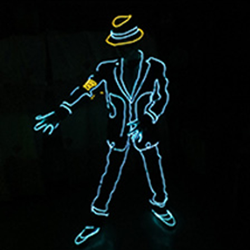 EL Wire Glowing Jazz Dance Cos - Led El Wire avaliação e preço