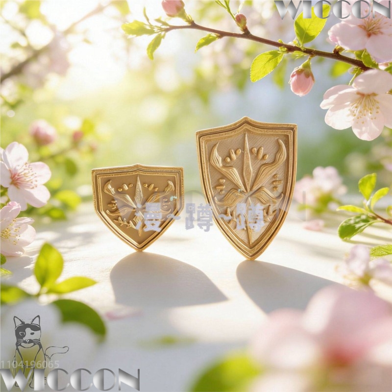 Golden school emblem tsukinomo - Cosplay Prop 3D Print Settings avaliação e preço