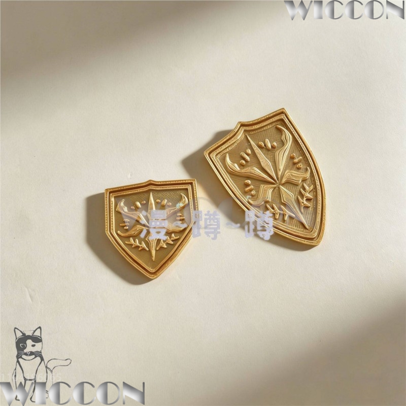 Golden school emblem tsukinomo - Cosplay Prop 3D Print Settings avaliação e preço