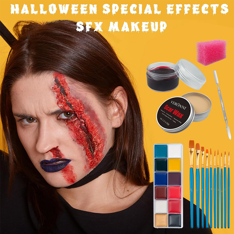 SFX Makeup Kit,12 Colors Face  - Body Paint Sfx avaliação e preço