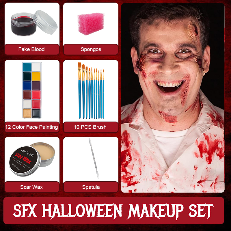 SFX Makeup Kit,12 Colors Face  - Body Paint Sfx avaliação e preço