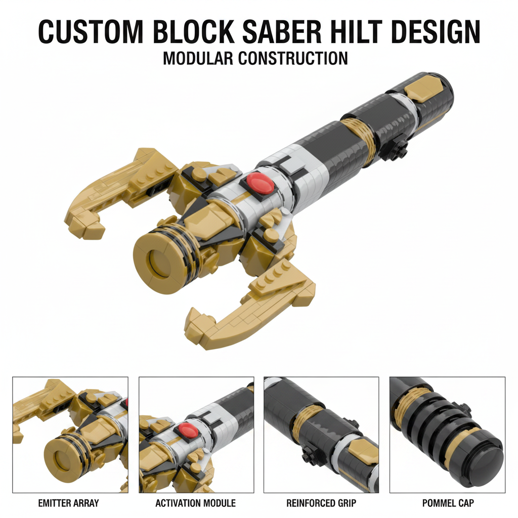 Sci-Fi Energy Sword Hilt MOC B - Cosplay Prop Building avaliação e preço
