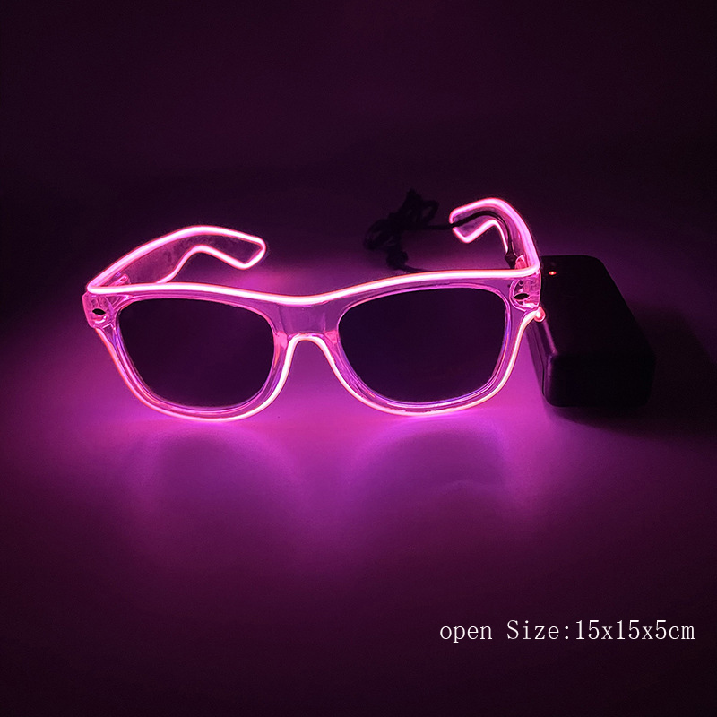 1Pcs Led Glasses Neon Glow Sun - Led El Wire avaliação e preço