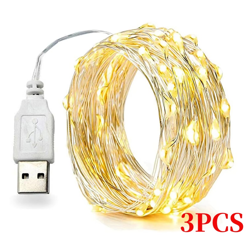 3PCS 5/10/20M Copper Wire LED  - Led El Wire avaliação e preço