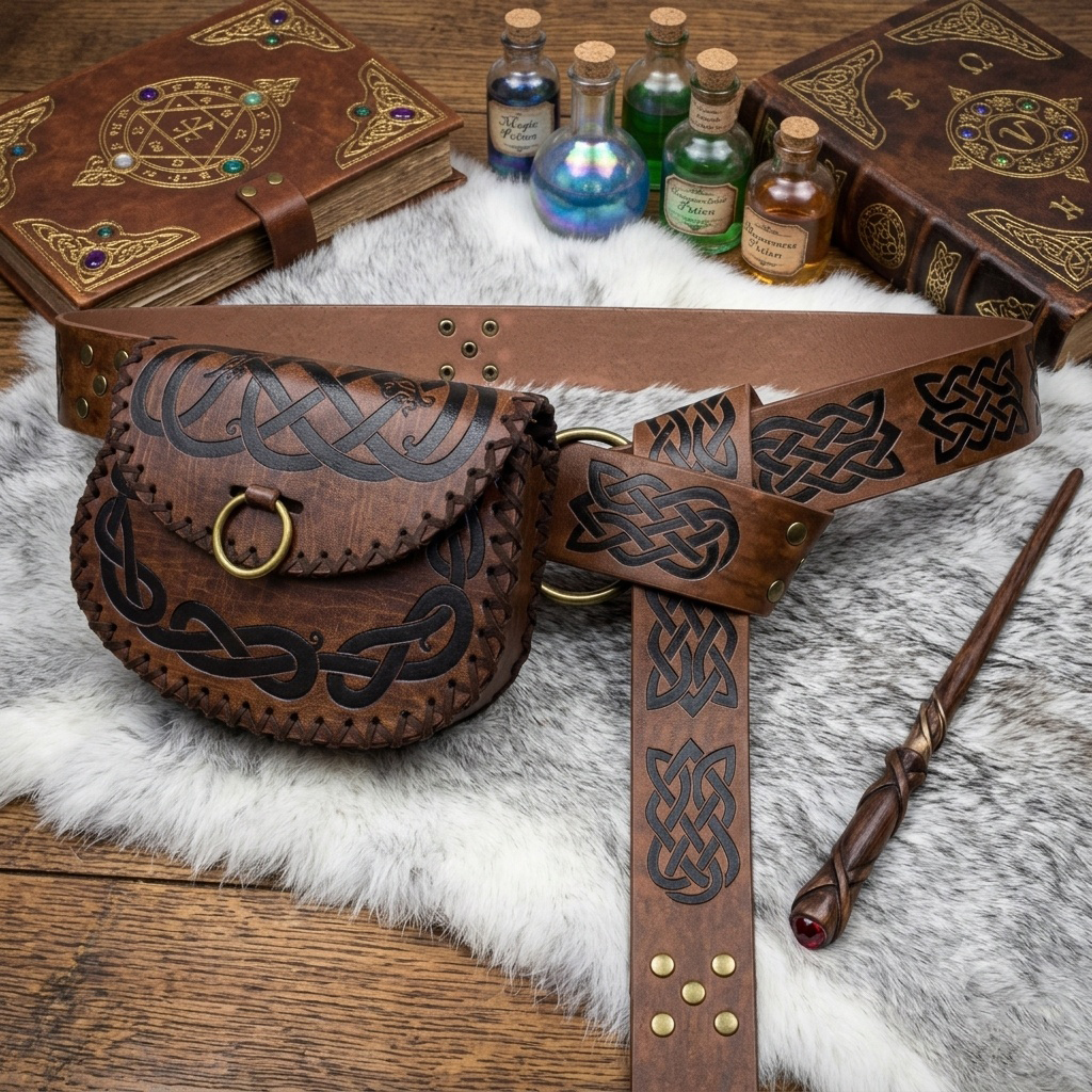 Medieval Viking Embossed Leath - Cosplay Prop Patterns avaliação e preço