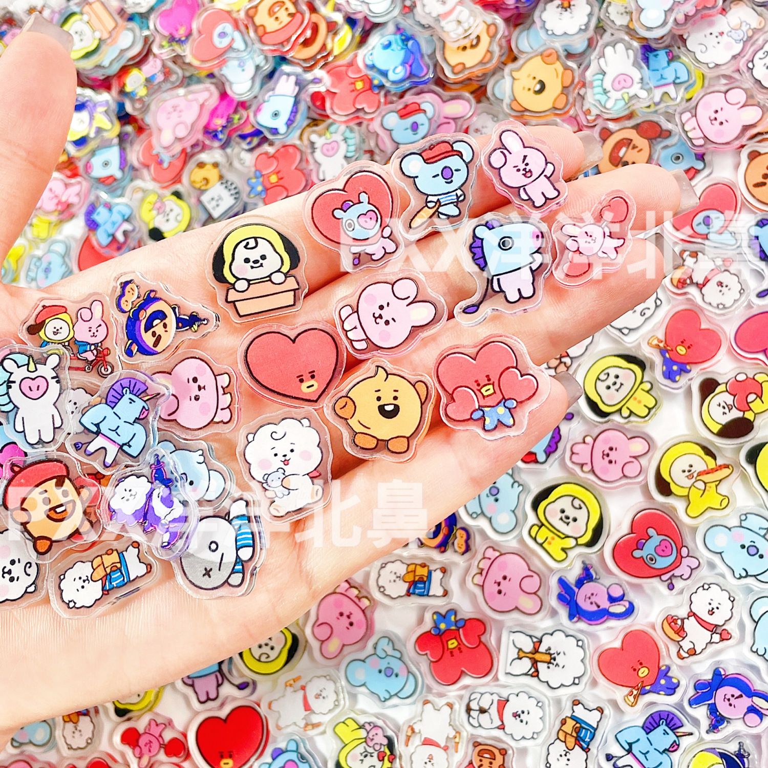 100pcs BT21 BTS single-layer 2 - Acrylic Cosplay Prop avaliação e preço