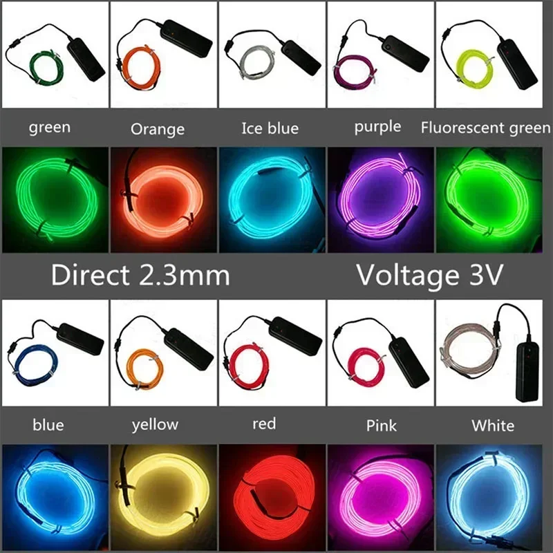 1M/3M/5M Flexible Neon Light B - Led El Wire avaliação e preço