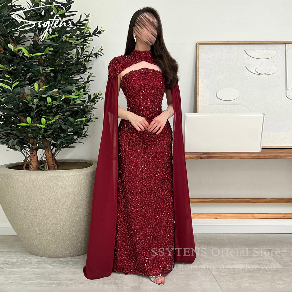 SSYTENS Elegant Red Formal Dre - Briar Cosplay Prop avaliação e preço