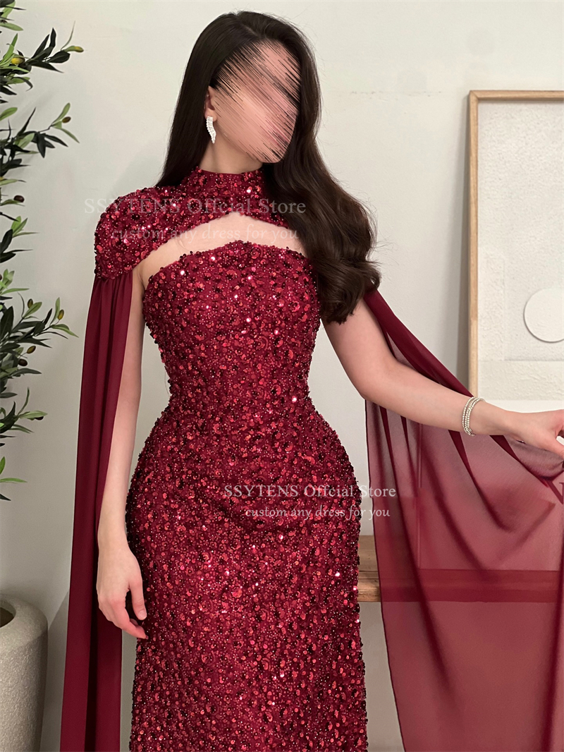 SSYTENS Elegant Red Formal Dre - Briar Cosplay Prop avaliação e preço
